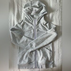 Girls Ivivva Gray Hoodie Jacket